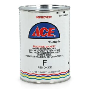 Ace Paint Colorant F Red Oxide 1qt Ace Paint Colorant F Red Oxide 1qt